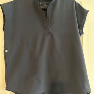 FIGS Technical Collection Scrub Top in Navy